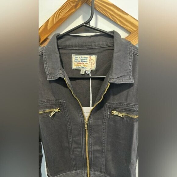 SANDRINE ROSE x FREE PEOPLE BLACK & GOLD JUMPSUIT - Picture 8 of 11